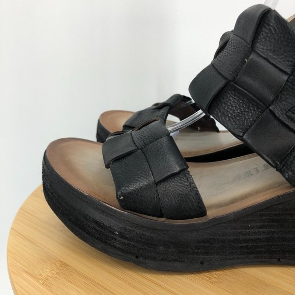 A.S.98 NEW NWT Black Nasser Platform wedge  sandals size 40 (9-9.5) - Picture 8 of 16